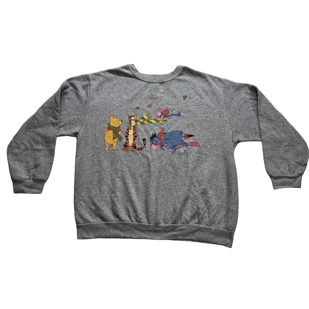 Disney Winnie the Pooh Graphic Sweatshirt Heather Gray‎ Kids XL 16-18